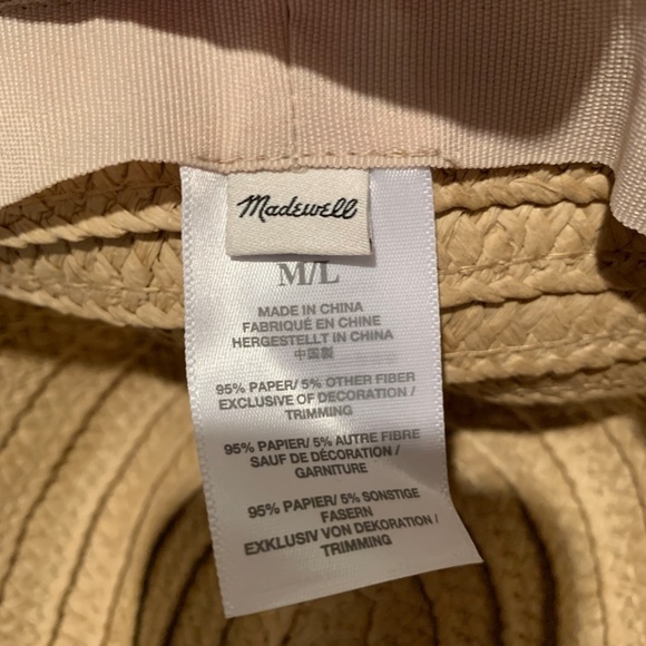 Madewell Packable Braided Straw Hat in Natural Medium/Large - Picture 4 of 5